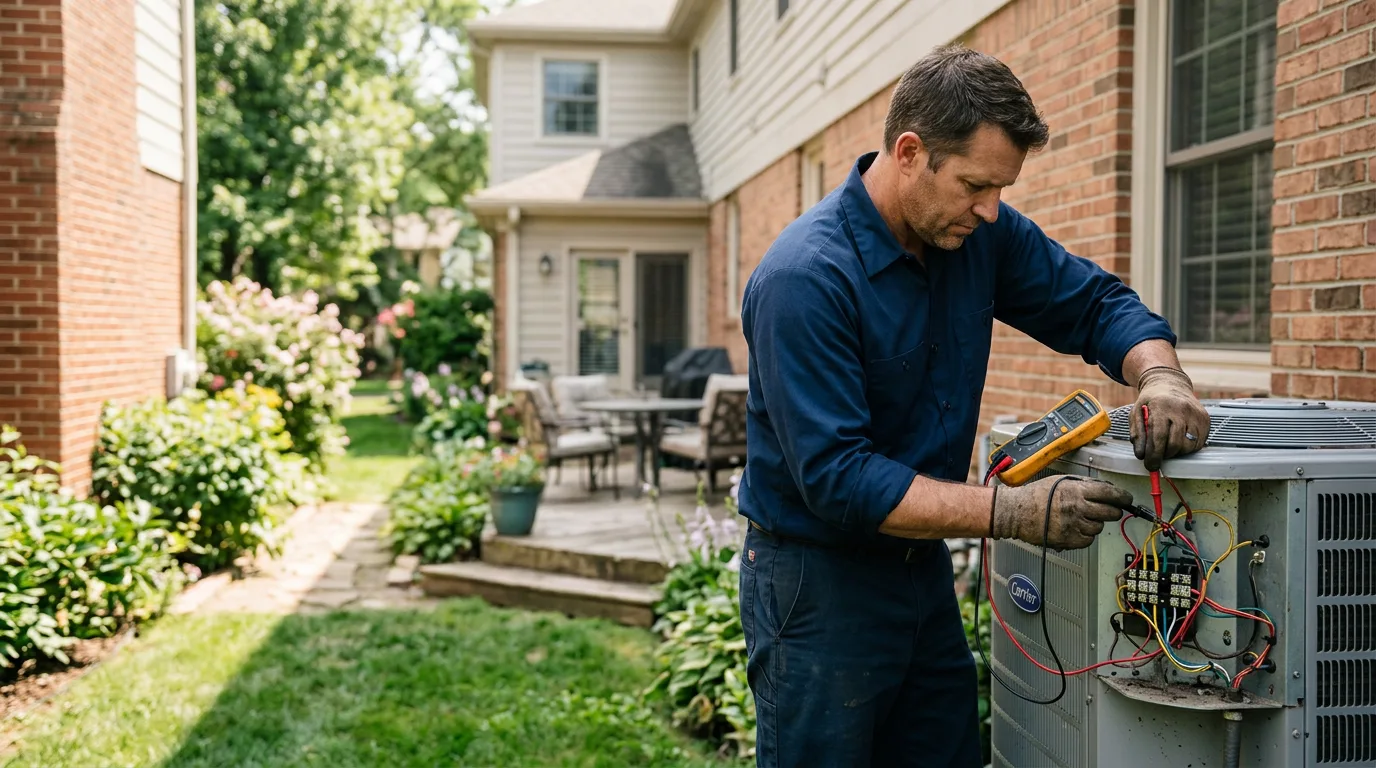 HVAC technician working near Palmyra, NJ